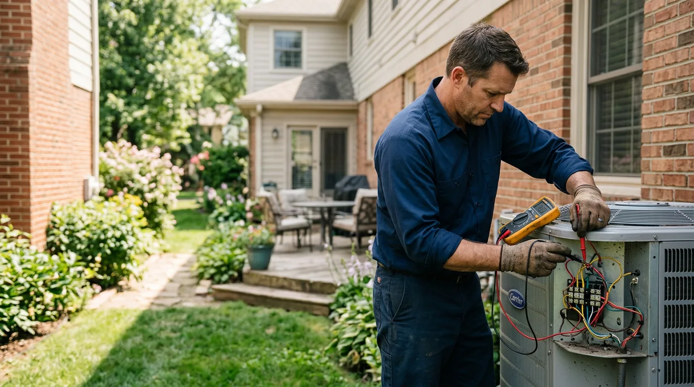 HVAC technician working near Moorefield, WV